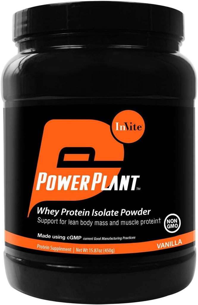 Invite Health Vanilla Whey Protein Powder - Support for Lean Body Mass and Muscle Protection - Essential Proteins for Individuals who are Sensitive to Dairy Products - 30 Servings