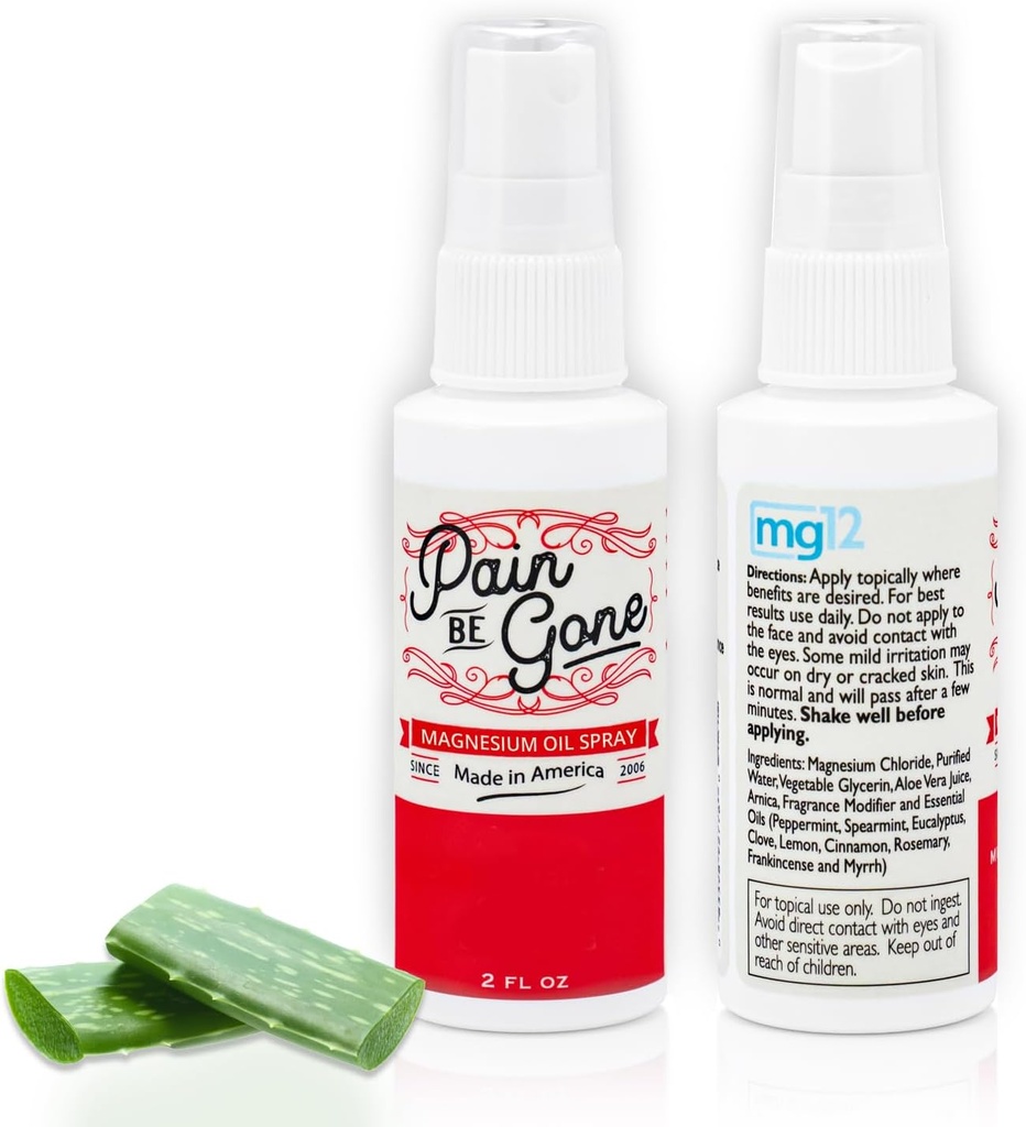 Pijn worden weg Magnesium olie spray - kalmeren pijn en spierkrampen - 2 oz