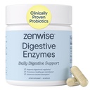 Zenwise Health Digestive Enzymes for Gut Health & Bloating Relief - Multi Enzymes Digestion Supplement with Probiotics, Bromelain & Papaya for Digestive Health Support - Mannen & Women - 45 Tel.