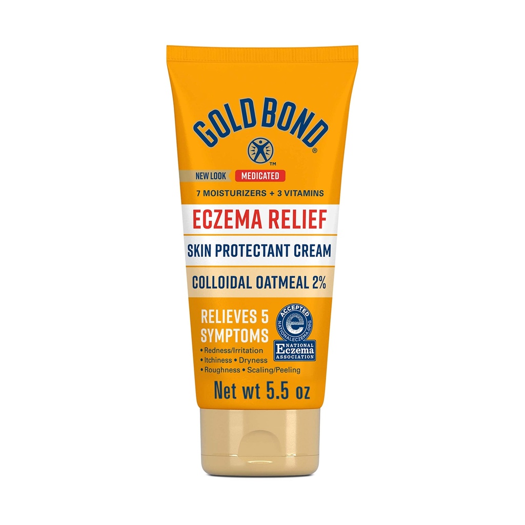 Gold Bond Medicated Eczema Relief Skin Protectant Cream, 5,5 oz., met 2% Colloïdaal havermout