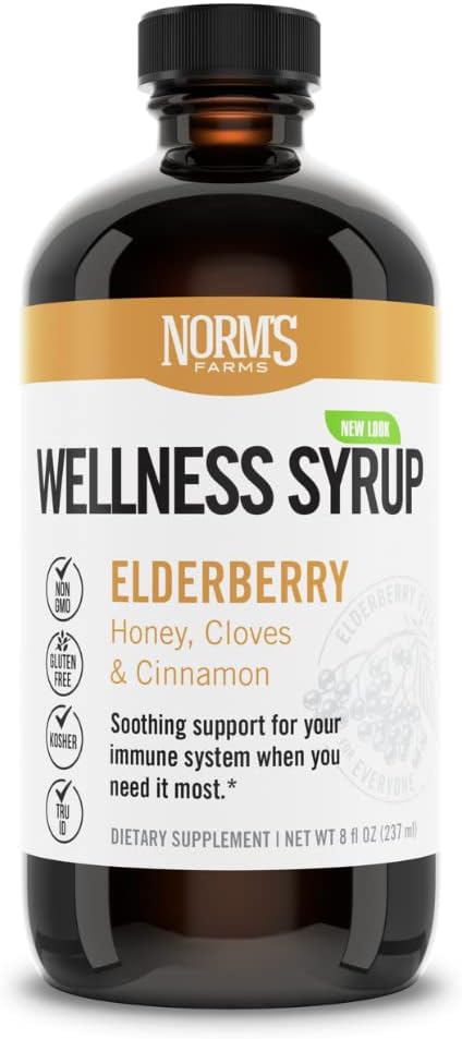 Norms Farms Vlierbes Wellness Siroop, 8 Fz