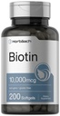 Horbiach Biotin 10000 mcg 200 Softgels with Vitamin B7 