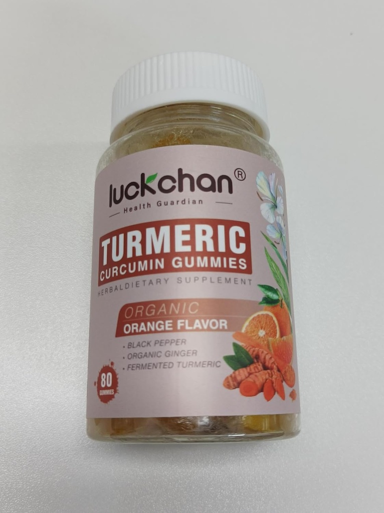 Bevorderen van de gezondheid van de huid met onze natuurlijke Kurkuma, Black Pepper & Gember Gummies, 80 Tellen (pakket van 1)