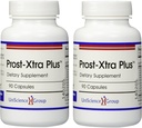 Prost-Xtra Plus (2 kit de bouteilles) avec herbe de seigle, 300 mg Stérols végétaux, Saw Palmetto, Zinc, Vitamine E 90 Capsules