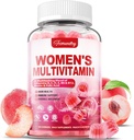 Vrouwen Multivitamine Gummies - Suikervrije Multivitamine voor vrouwen met vitamine A, C, D, E, Niacin, Folaat, B6 & B12, ijzer, Calcium, Zink - Multi Vitaminen & Mineralen voor huid, haar, energie & Immune