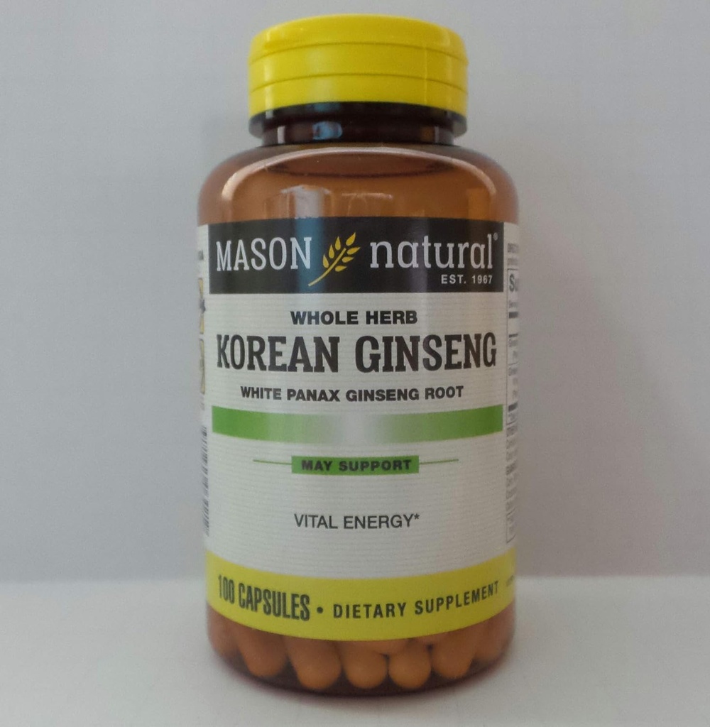 Mason Natural, Koreaanse Ginseng 518MG