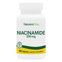 NaturesPlus Niacinamide - 500 mg, 90 comprimés - supplément de vitamine B3 à haute puissance - végétarien, sans gluten - 90 portions