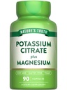 De waarheid van de natuur Kalium Magnesium Citrate Capsules 90 Tellen Vegan, Non-GMO en Glutenvrij Supplement