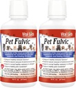 Vital Earth Minerals Pet Fulvic - Honden Allergie Relief, Gezamenlijke Ondersteuning Supplement 16 oz (Pack of 2)