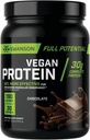Swanson Protéine végétalienne à potentiel complet - Chocolat, poudre de protéines végétaliennes entières pour la construction et la récupération des muscles - 30 g