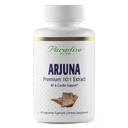 Arjuna Paradise Herbes, Soutien cardiovasculaire, Entretien de la pression artérielle, Santé du cœur, Supplément antioxydant, Vegan, Non-OGM, Sans gluten, 60 Capsules végétariennes