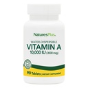 NaturesPlus Vitamine A (Palmitaat) - 10.000 ie - Gezonde huid, ogen, zicht en immuunsysteem - Wateroplosbaar voor maximale absorptie - 90 Vegetarische tabletten (90 porties)
