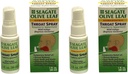 Seagate Producten Homeopathische Olive Leaf Throat Spray (pakket van 2) 1 Ounce Raspberry-Spearmint