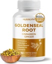 Goldenseal Root 8-in-1 Formula - met kaneel Ginger Echinacea Vlierbessen Black Pepper Vitamine D3 - Non-GMO, Glutenvrij, Soy-Free