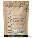 Truvani Poudre de protéines de pois végétaliens au chocolat Beurre d'arachides au chocolat 20g Protéine biologique à base de plantes 10 portions