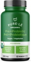 USDA Organic Prebiotic + Probiotic 60 Organicaaps - Vegan Certified Organic Kosher Complete Dagelijkse Digestieve Ondersteuning. Alle natuurlijke - Ultra Premium Digestief Dieetsupplement.