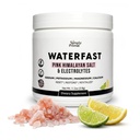 WATERFAST Keto Electrolyte Powder for Fasting and Hydration - Lemon Lime Flavor | Pink Himalayan Salt (Sodium), Potassium, Magnesium, Calcium | Sugar Free, Gluten Free, Soy Free