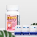 HealthA2Z® Mega Savings Bundle: Bismut Subsalicylaat 262mg, 100 Kauwtabletten & 7-dag XL Pillen Organisator