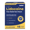 Sumifun 4% Lidocaïne pijnverlichting Patches 15 Telt Maximale sterkte Numbing Gel Patch voor Terug Knie nek gewrichtspijn spierpijn Topisch Analgetisch