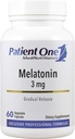Patiënt One Melatonine 3 mg Uitgebreide Release Supplement ter ondersteuning van rustgevende slaap- en ontspannende pijnstillers