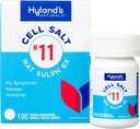Hyland's No. 11 Cell Salt Nat Sulph 6X Tablets, Cold and Flu Medicine, Misselijkheid Relief, Quick Dissolving Tablets, 100 Tellen