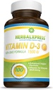 Herbalxpress Vitamine D (als cholecalciferol) 1.500 IE (100 tabletten) is de perfecte aanvulling op een gezonde levensstijl, botten, tanden, spieren, immuunfunctie, en well-being, non-GMO en glutenvrije.