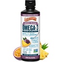 Barlean's Omega 3 Fish Oil Liquid Supplement voor mannen en vrouwen, Passie Ananas, 1500mg EPA en DHA vetzuur, 16 oz