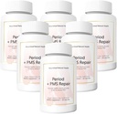 Nourished Period + PMS Repair - Menstrual Cycle Support Supplement for Women - Vegan Formula for Monthly Cycles, Cramping, Mood, Headaches - 360 Capsules