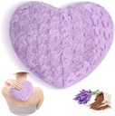 Atsuwell Microwavable Heating Pad, Warm Compress Moist Heating Pack, Geurige Lavendel Gooi kussen en Vlaszaad Fluffy Magnetron Heat Pad voor gewrichten, nek, rug, spier, paars