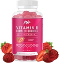 Avilana vitamine B Complex Just for Women Vegan Gummies with Vitamin B12, B7 (Biotine), B6, B3 (Niacine), B5, B6, B8, B9 (Folaat)s, Energy and Healthy Immune System (1 Pack)