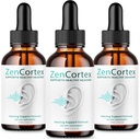 (3 Pack) Zencortex voor Tinnitus Relief - Officiële Formule - Zencortex Drops voor Ooren, Zen Cortex 24 Tinnitus Drops Liquid Supplement Reviews, Zen Cortex Hearing Support Formula, Zencortex Oral (4oz)