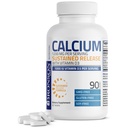 Bronson Calcium 1200 MG Per Serving Sustained Release met Vitamine D3 1000 IE Vitamine D3 Per Serving Non-GMO, 90 tabletten