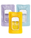 Touchland Power Mist Hydrating Hand Sanitizer Spray, BLOSSOM Trio Set (Lavendel, Vanille, Regenwater), 1 FL. OZ. Reisgrootte (Set van 3)