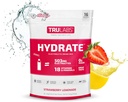 TRULABS Hydrate Strawberry Limonade, Hydration Electrolyte Powdered Drink Mix, 16 Sticks. Zero Sugar, slechts 5 Calorieën, 503 mg Elektrolyten.
