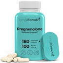 Brain & Hormone Support Pregnenolone - 180 Veggie Caps for Enhanced Memory, Focus & Vitality - Made in USA