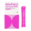 MIXHERS Hertime PMS - soutient la santé hormonale pour les femmes - soutient un cycle menstruel sain - avec minéraux, racines de pivoine, ginseng sibérien - sans sucre - 15 paquets de boissons - Lémonade framboise