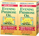 American Health Dietary Fiber Supplements, Royal Brittany Evening Primrose Oil, Pack van 2, 60 Tellen