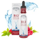 Begraven schat B12 druppels - 1000 mcg vitamine B12 Methylcobalamine per portie, 120 porties - Sublingual B12, Alcoholvrij, Veganistisch, Raspberry Flavor, 2 oz fles, Gegradueerde Dropper Nauwkeurige dosering