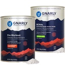 Gnarly Nutrition Gnarly Preworkout Strawberry Limonade Cafeine Gratis (14.82oz) BCAAs Lemon Lime (10.58oz)