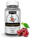 Gummies Ashwagandha - Soulagement du stress naturel - 750mg Gummies - 60 comtes- Maintenir des niveaux d'énergie et de stress sains, vert