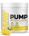 RAW Pump Stim Free Pre Workout (Lemonade) - Niet-Stimilant Pre Workout Supplement Poeder Nitric Oxide Booster - Pre-workout Supplementen Drink voor tijdens de training - 40 Servers