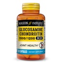 MASON NATUURLIJKE Glucosamine Chondroitine 1500/1200 met vitamine C, ondersteunt de gezamenlijke gezondheid voor normale flexibiliteit en mobiliteit*, 60 capsules