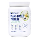 Vanille naturelle – 20g Protéines végétales + 4 Verts à feuilles par portion – végétalien, sans gluten, sans soja, sans sucre – 19 portions, 1,21 livre Tub
