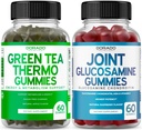 Groene thee vet brander gewichtsverlies (60 Gummies) Apetite Suppressant gewichtsverlies supplement voor mannen en vrouwen en Glucosamine Chondroitin Joint Supplement (60 Telling) Gezamenlijke Supplementen voor volwassenen