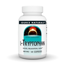 Bron Naturals L-Tryptofaan, voor Mood, Ontspanning en Slaap*, 500mg - 60 Capsules