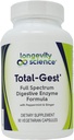 Longevity Science: Total Gest Full Spectrum Digestieve Enzyme Formula 90 Vegetarische Capsules