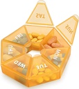 Wekelijkse Pillen Organisator Grote 7 dagen pil Box Organisator Dagelijkse Geneeskunde Case voor Vitamine Fish Oil Pillen Supplementen Artritis Vriendelijk