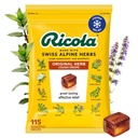 Ricola Original Herb Cough Drops, 115 Count, Cough Suppressant & Throat Relieving Drops with Naturally Sourced Menthol, Pleasing Herbal Taste for Coughs & Throat Irritation Symptoom Relief