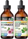 BIO KRAUTER Echinacea Tinctuur 4 Fl. Oz. & Goldenseal Tinctuur 4 Fl. Oz.