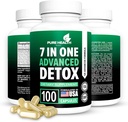 Extra sterkte Snelle acting 7-in-ONE Geavanceerde formule - volledige lichaamsreiniging - Detox & Leverreiniging - Detox & Lever Reparatie, Alle natuurlijke toxines Verwijderaar, Gezonde Reiniging Ondersteuning voor Lever (100 Capsule)